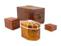 A Collection of Four English Boxes — 19TH/20TH CENTURY
