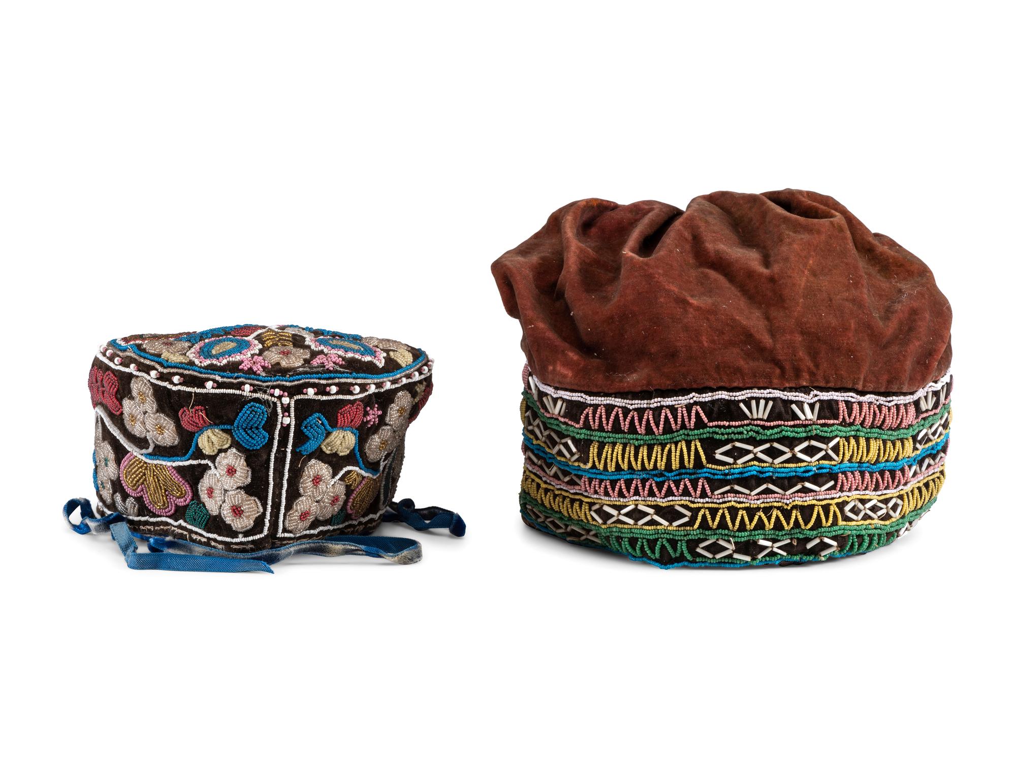 Haudenosaunee Beaded Caps