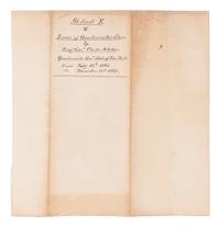 ARTHUR, Chester (1830-1886). Document signed (“C. A. Arthur”), as Quartermaster General, New York, [ca January 1863].