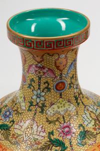 A Pair of Chinese Export Reticulated Porcelain Vases