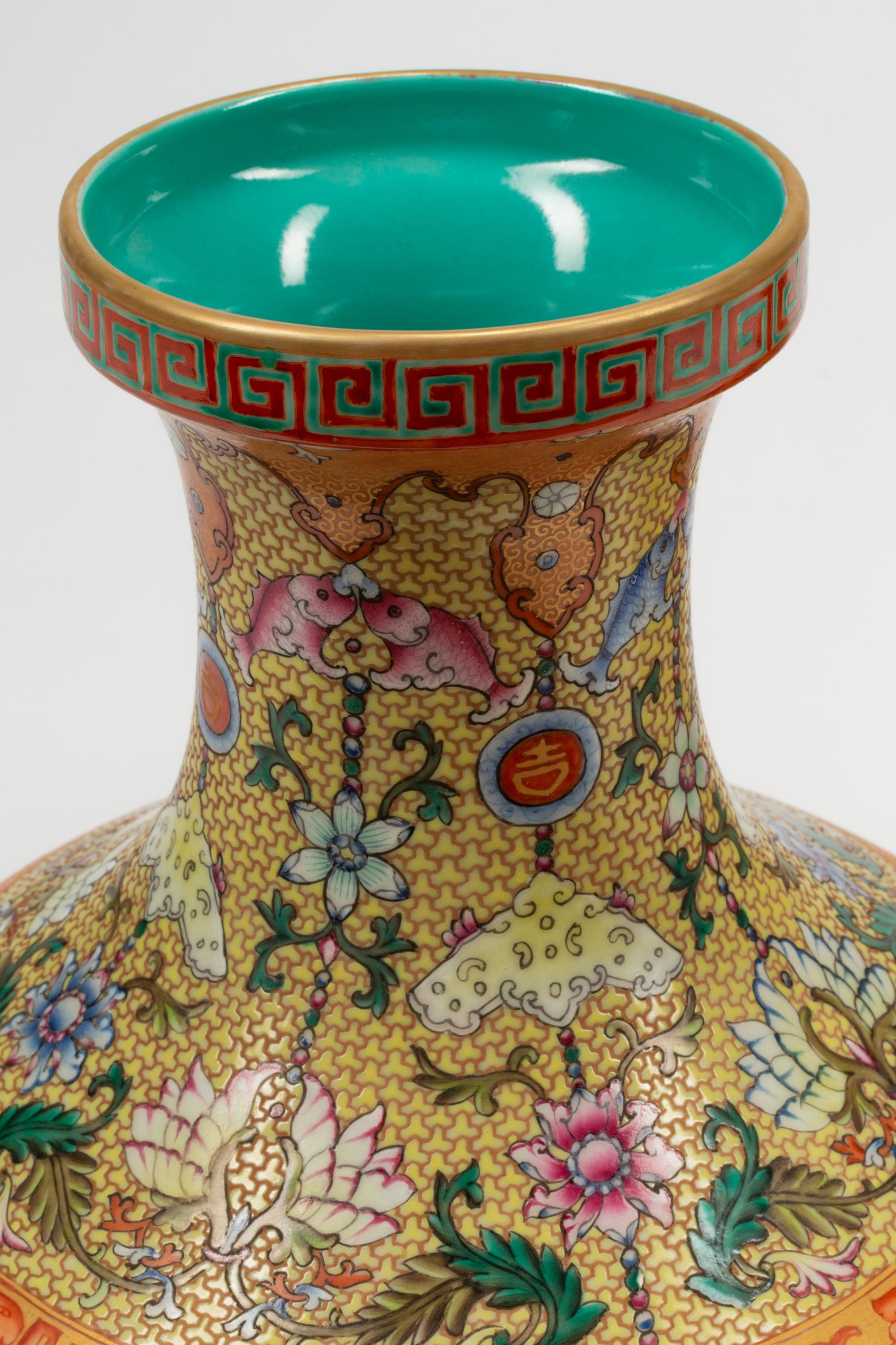 A Pair of Chinese Export Reticulated Porcelain Vases