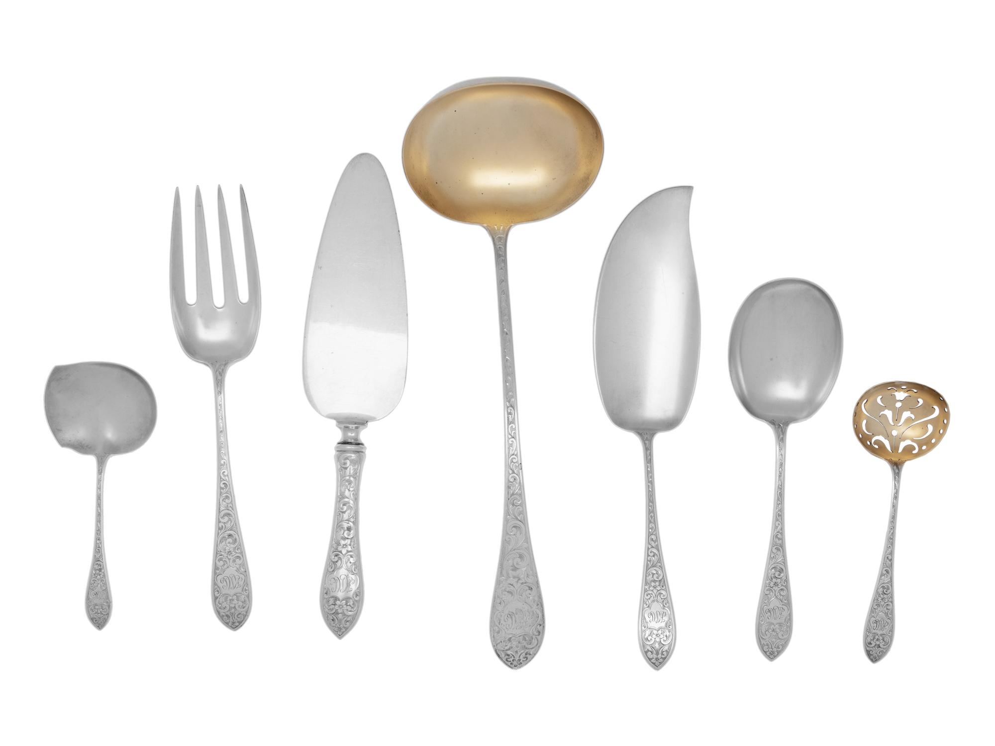An American Silver Flatware Service
