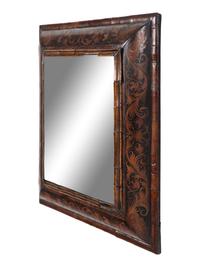 A William and Mary Walnut Marquetry Mirror