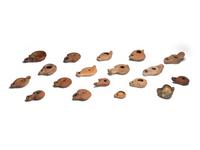Nineteen Greco-Roman Terracotta Oil Lamps