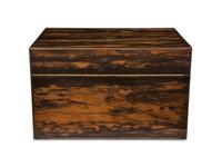 A Regency Calamander and Brass-Inlaid Campaign Toiletry Kit