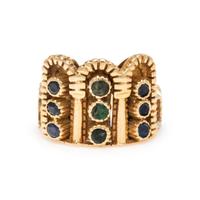 YELLOW GOLD AND GEMSTONE RING