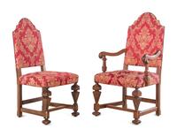 A Set of Eight Renaissance Revival Dining Chairs