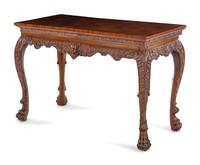 An Irish George III Style Carved Mahogany Console Table