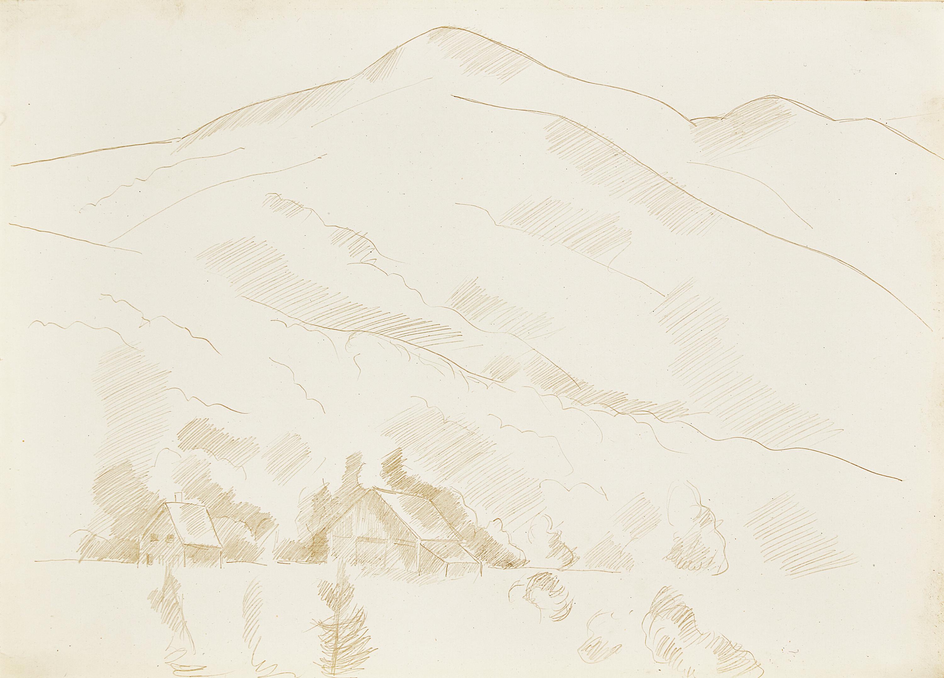 Houses by a Hill , 1930