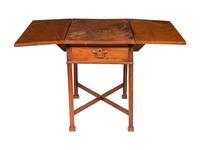 A Chippendale Mahogany Stretcher Base Pembroke Table