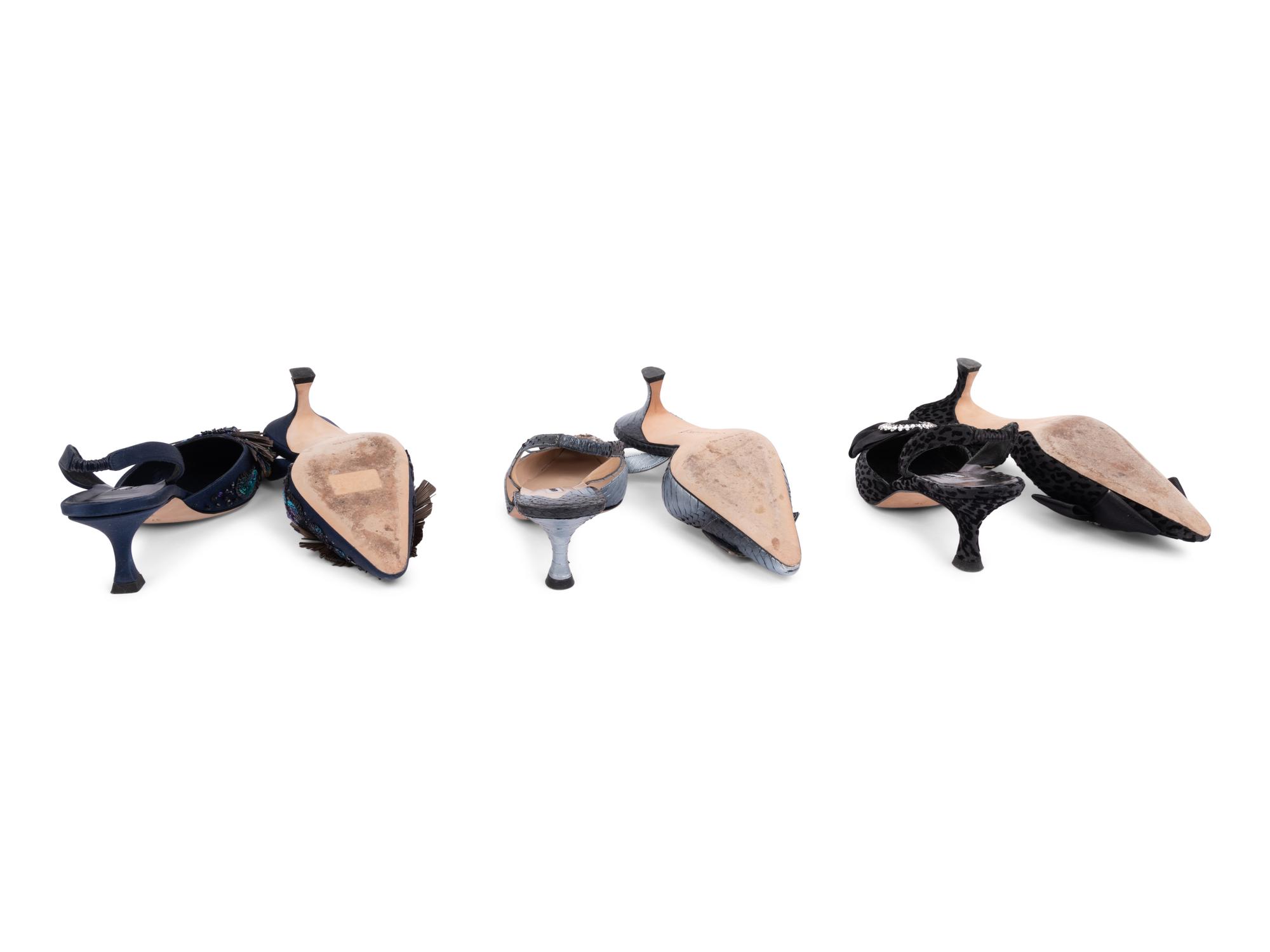Nine Pairs of Monolo Blahnik Shoes