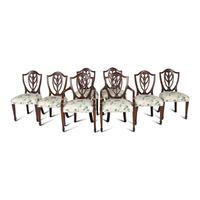 A Set of Eight George III Style Mahogany Dining Chairs