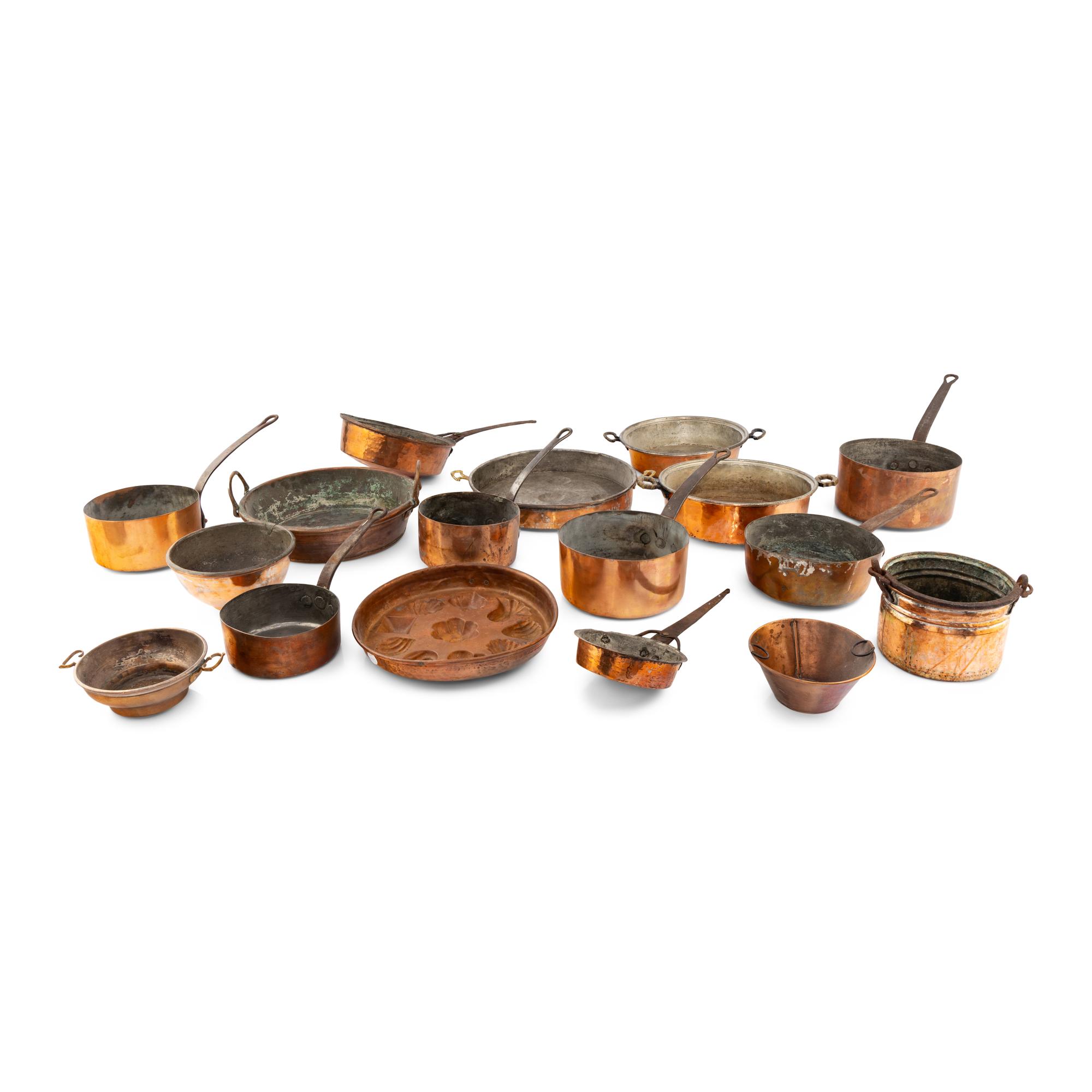 A Collection of Copper Cookware