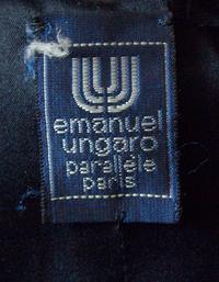 An Ungaro Black Sequin Tuxedo Vest,