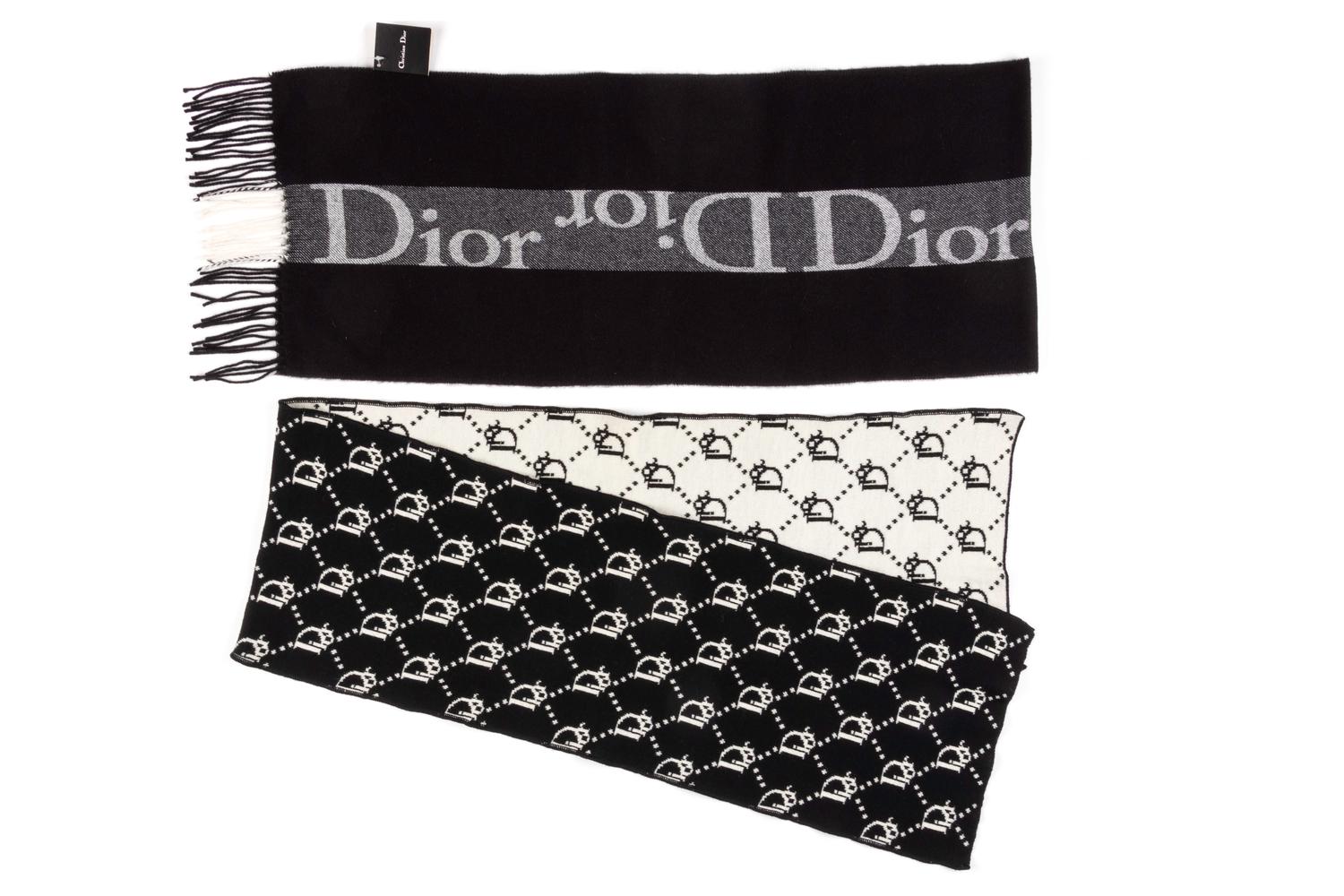 Two Christian Dior Wool Scarves, c2010