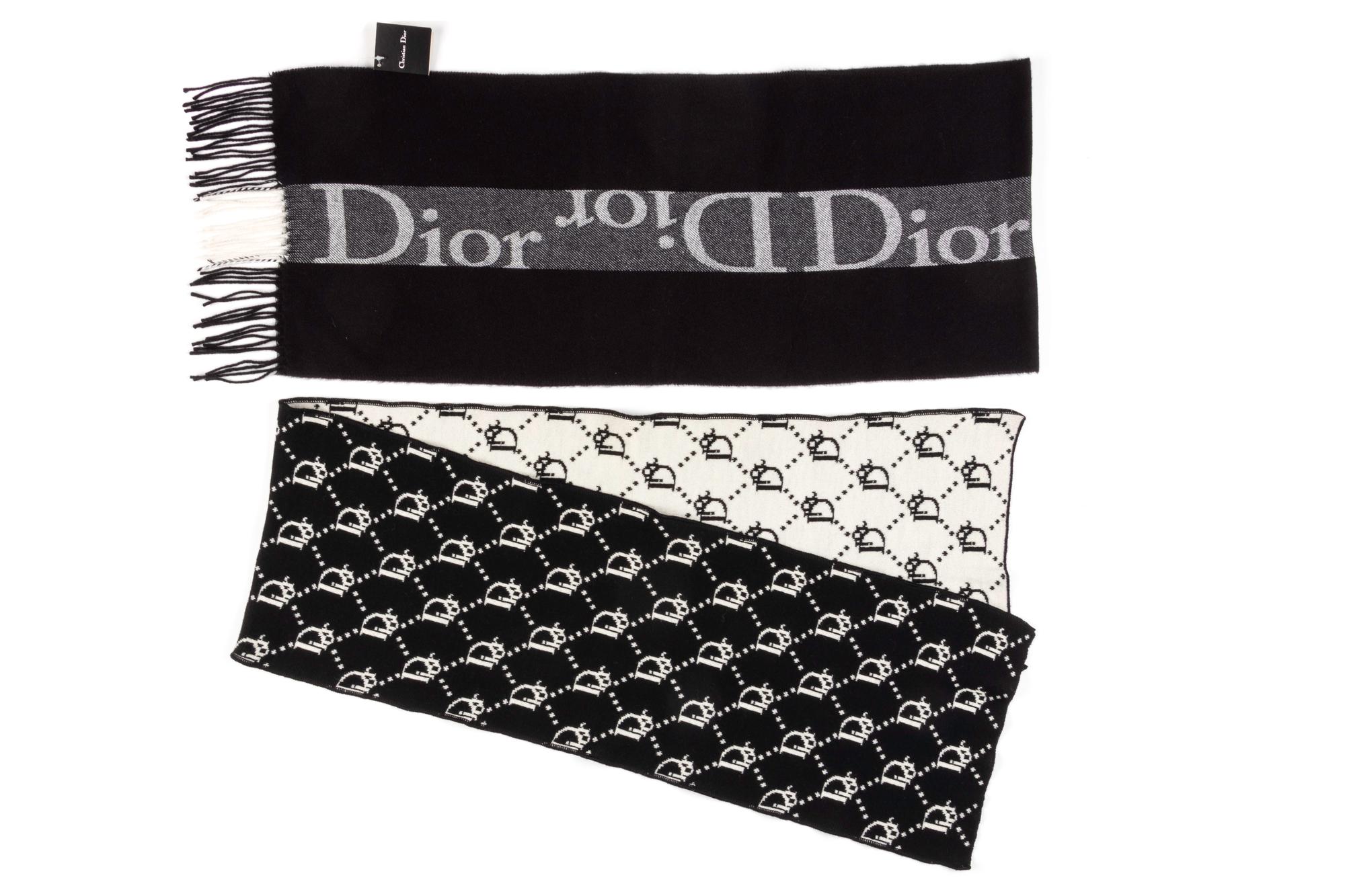Two Christian Dior Wool Scarves, c2010