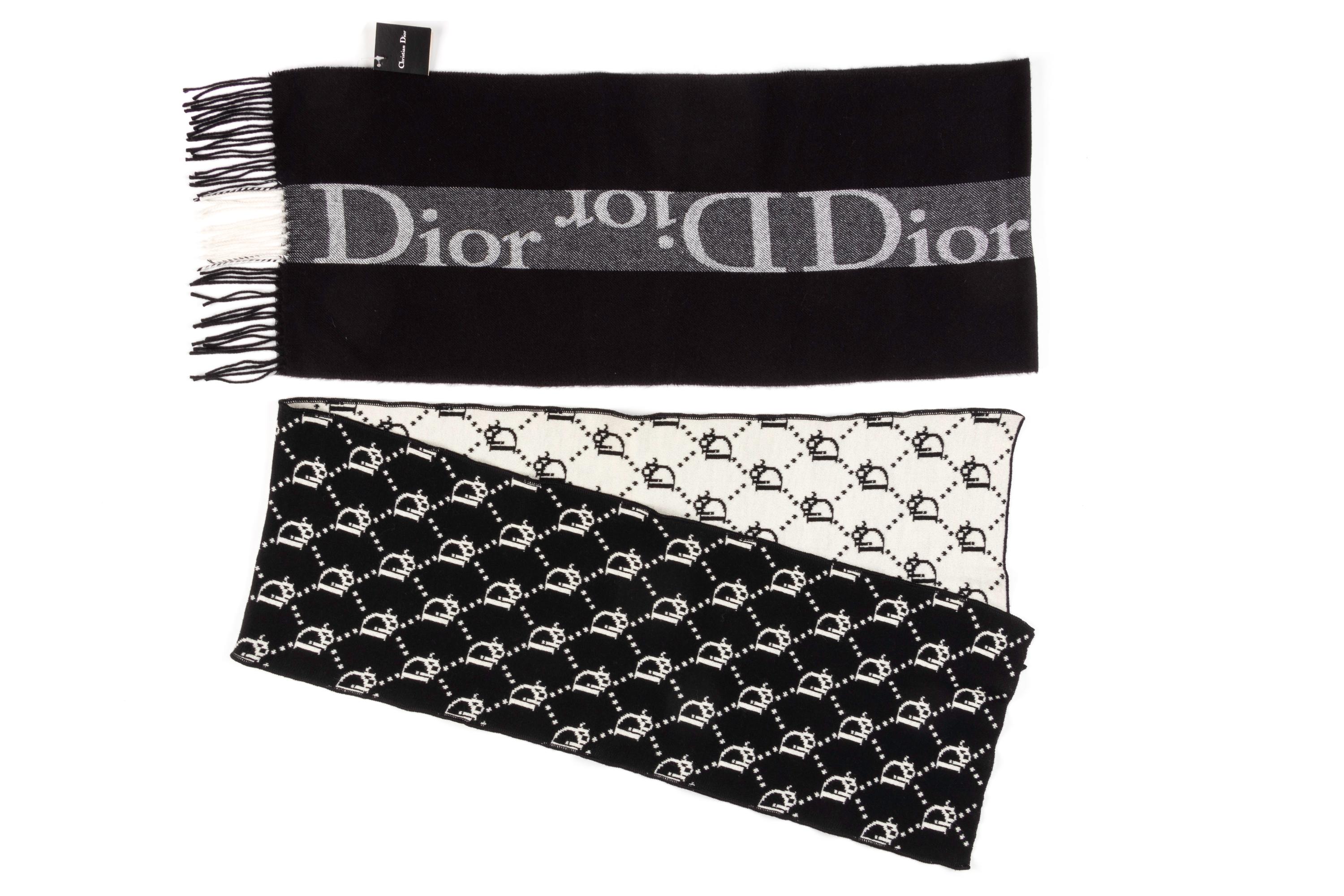 Two Christian Dior Wool Scarves, c2010