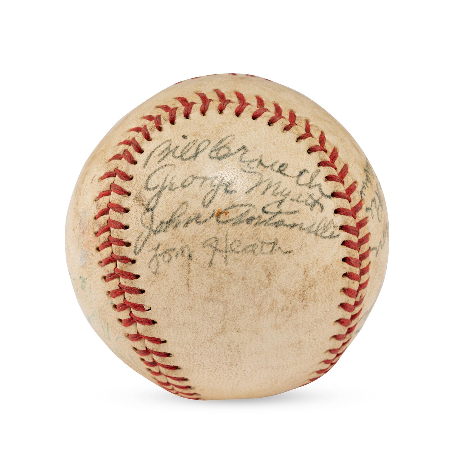 A 1942 Columbus Red Birds Team Signed Autograph Baseball