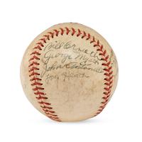A 1942 Columbus Red Birds Team Signed Autograph Baseball