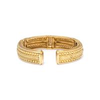 YELLOW GOLD AND DIAMOND CUFF BRACELET