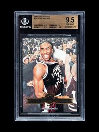 A 1996-97 Press Pass Kobe Bryant Rookie Basketball Card No. 13 (BGS 9.5 GEM MINT), Only One Graded Higher