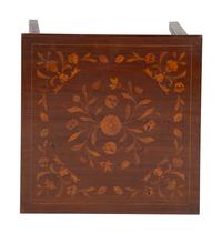 Four Floral Marquetry and String Inlaid Nested Tables