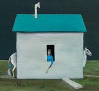 Untitled (Stallion and Shed)