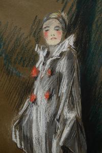 Portrait of Mrs. Shinn Dressed as a Clown