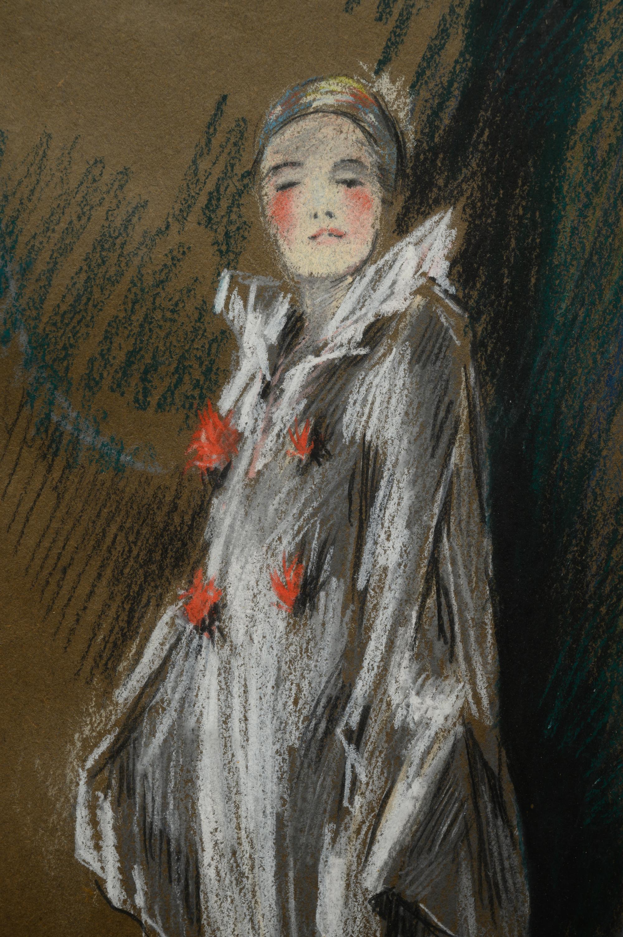 Portrait of Mrs. Shinn Dressed as a Clown
