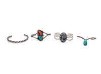 Navajo Silver Cuff Bracelets