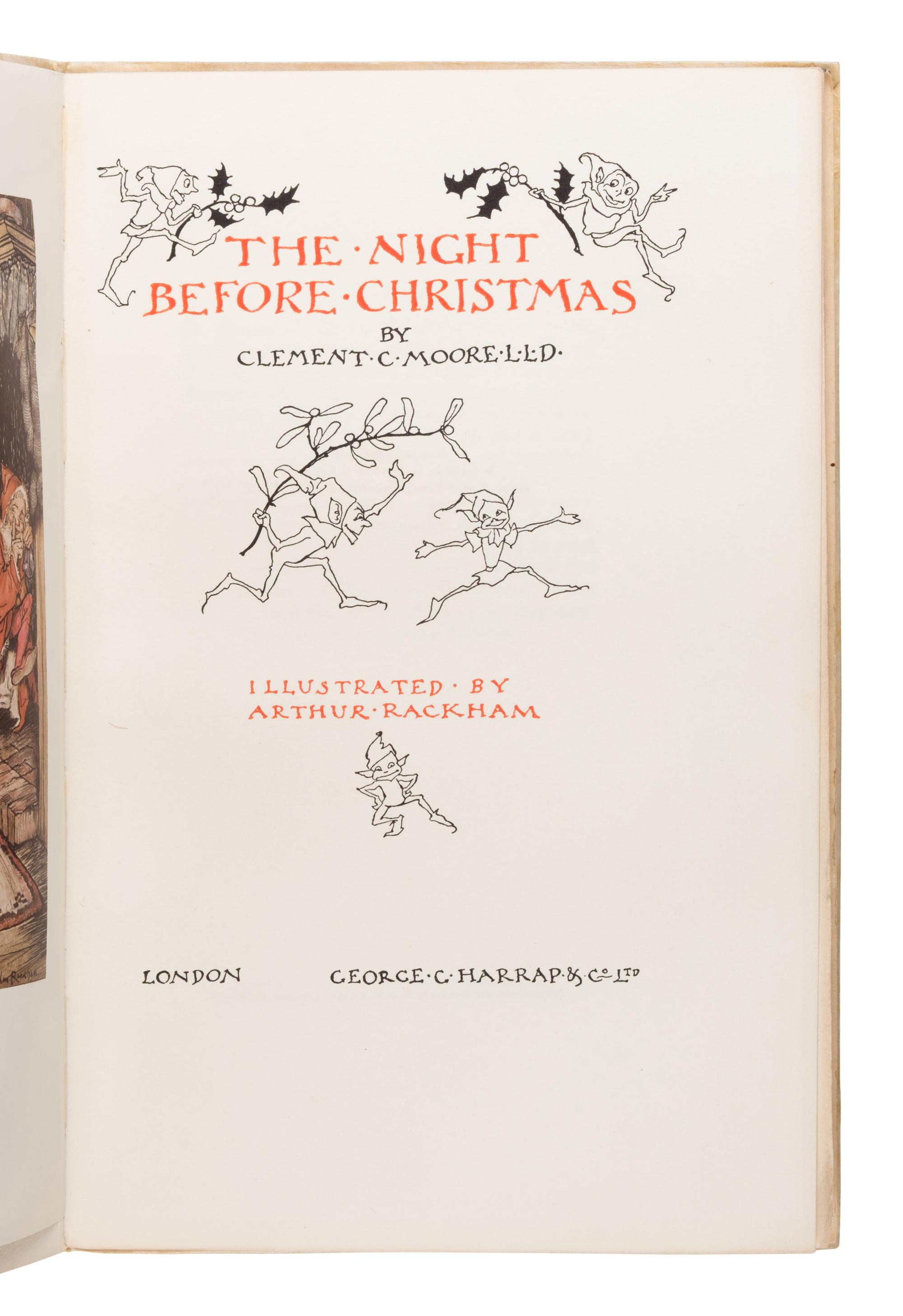 Rackham, Arthur (1867-1934). The Night Before Christmas . London: George C. Harrap & Co., Ltd., 1931.
