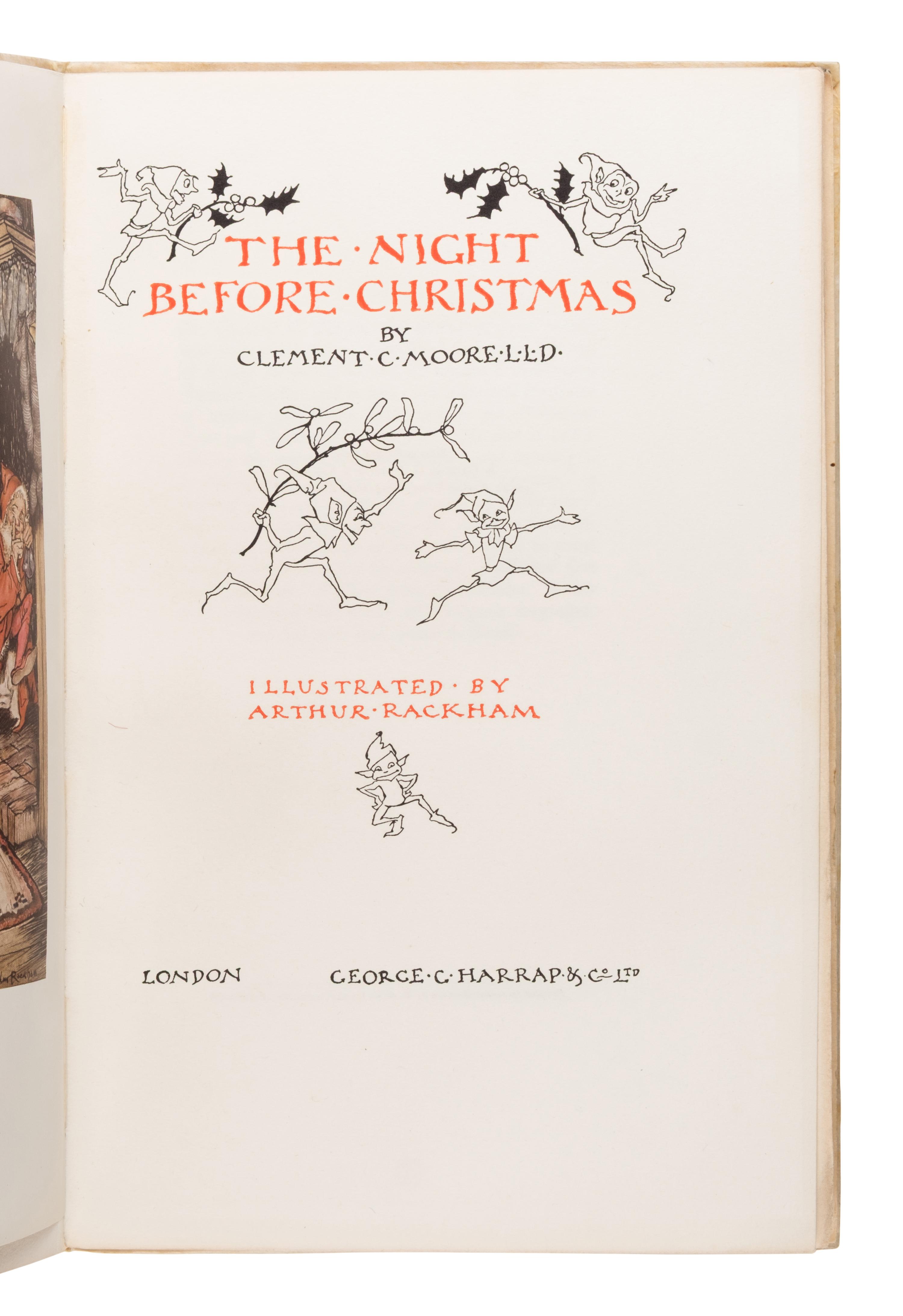 Rackham, Arthur (1867-1934). The Night Before Christmas . London: George C. Harrap & Co., Ltd., 1931.