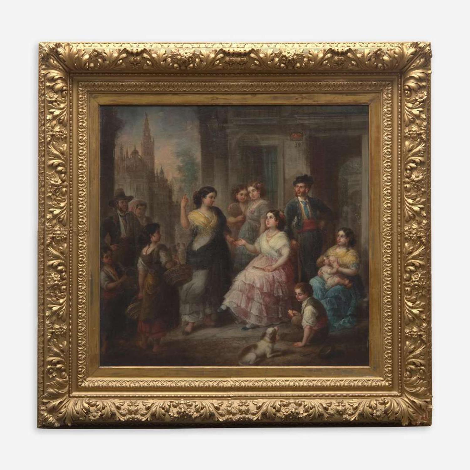 Spanish School (19th Century) The Palm Reader