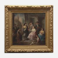 Spanish School (19th Century) The Palm Reader
