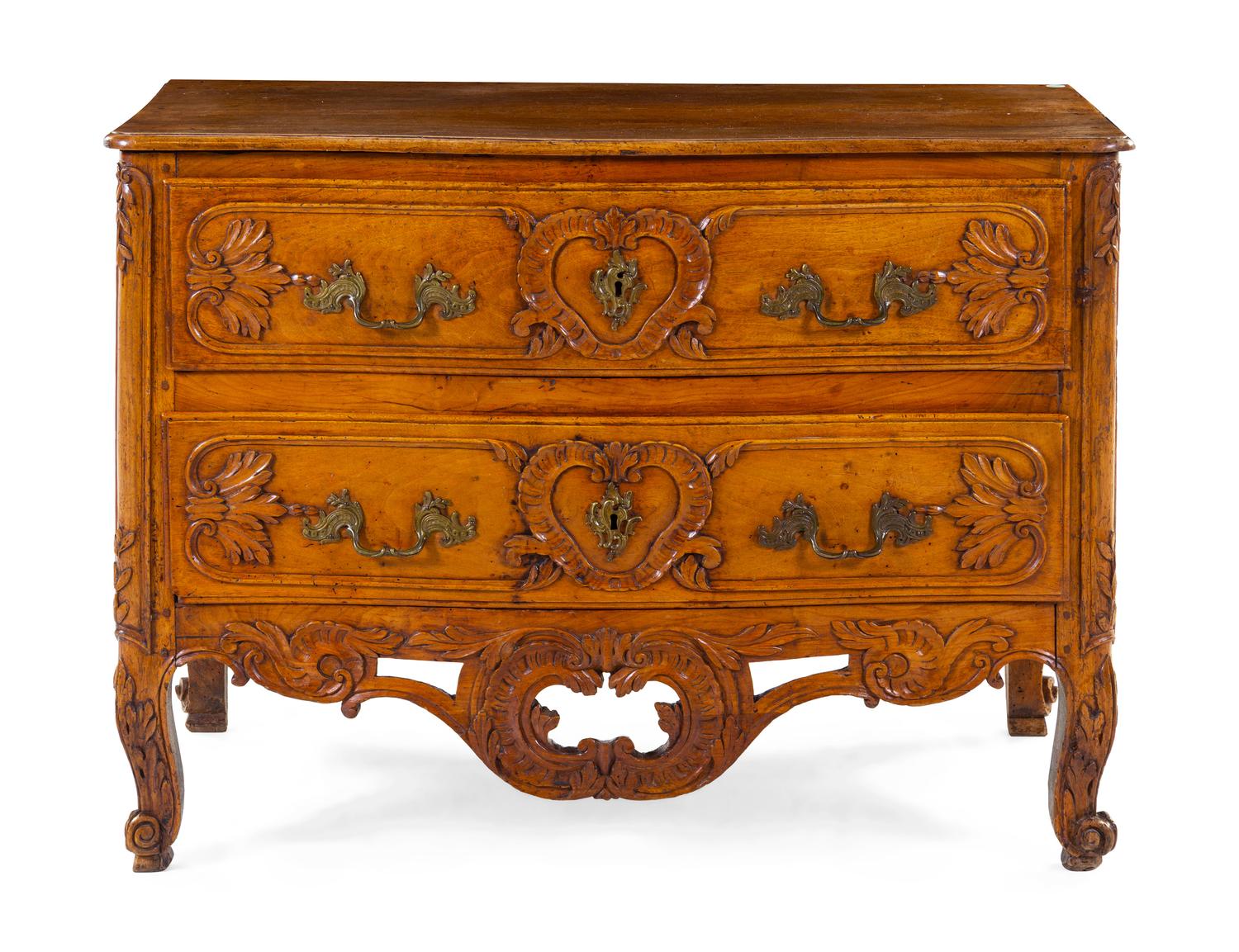 A French Provincial Walnut Commode