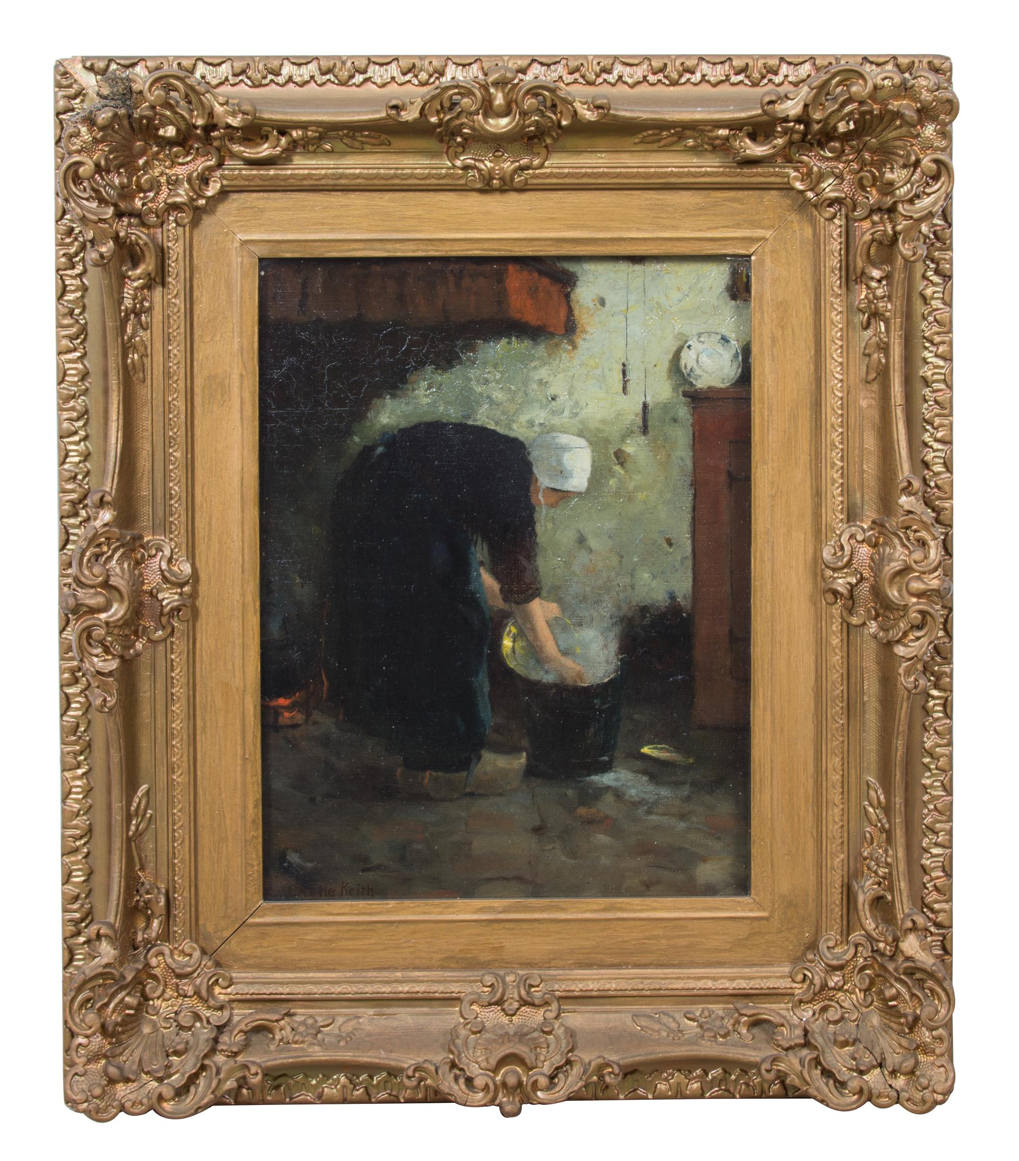 William Castle Keith, (American/Scottish, 1863-1927), Woman in Interior, 1907
