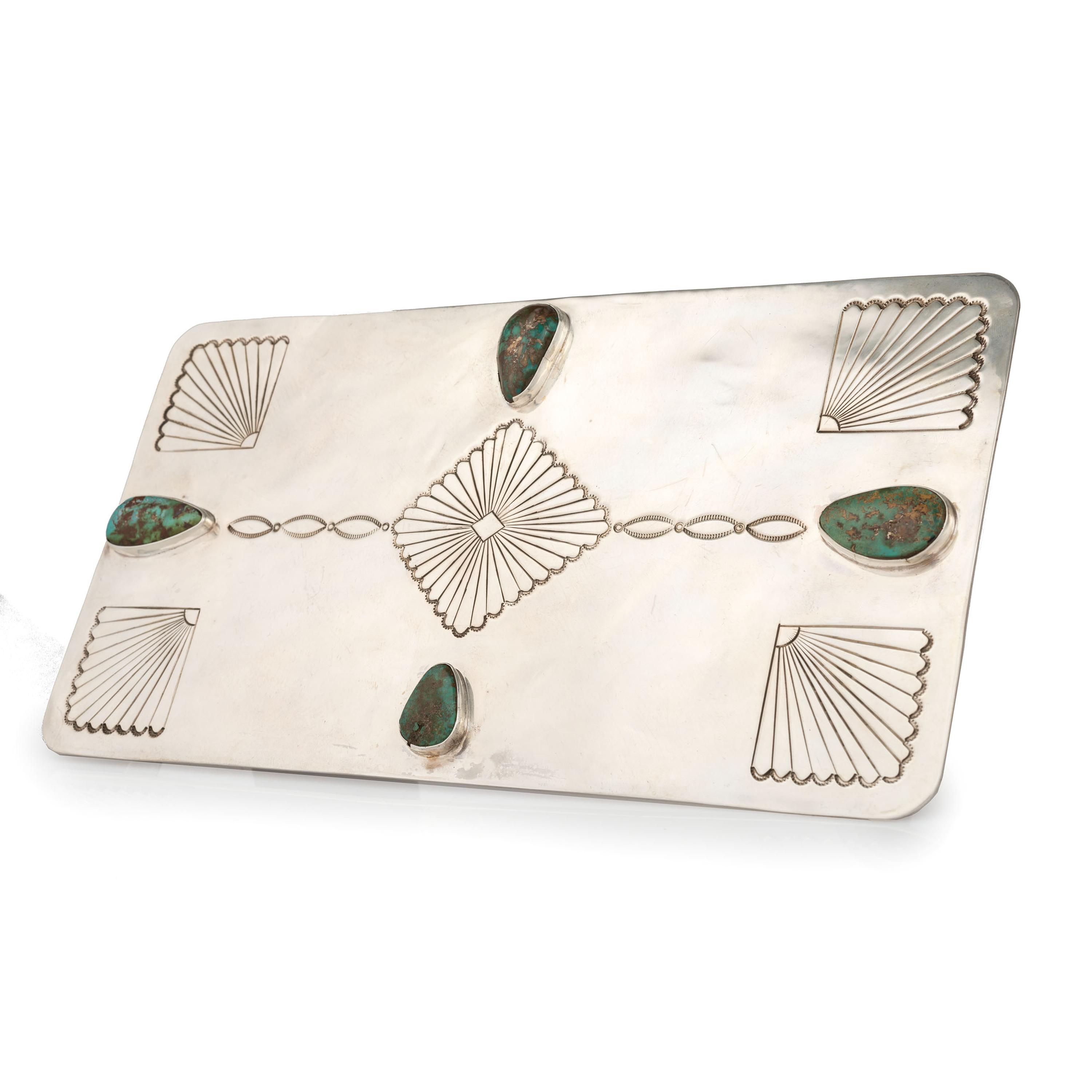 Sterling Silver and Turquoise Tray