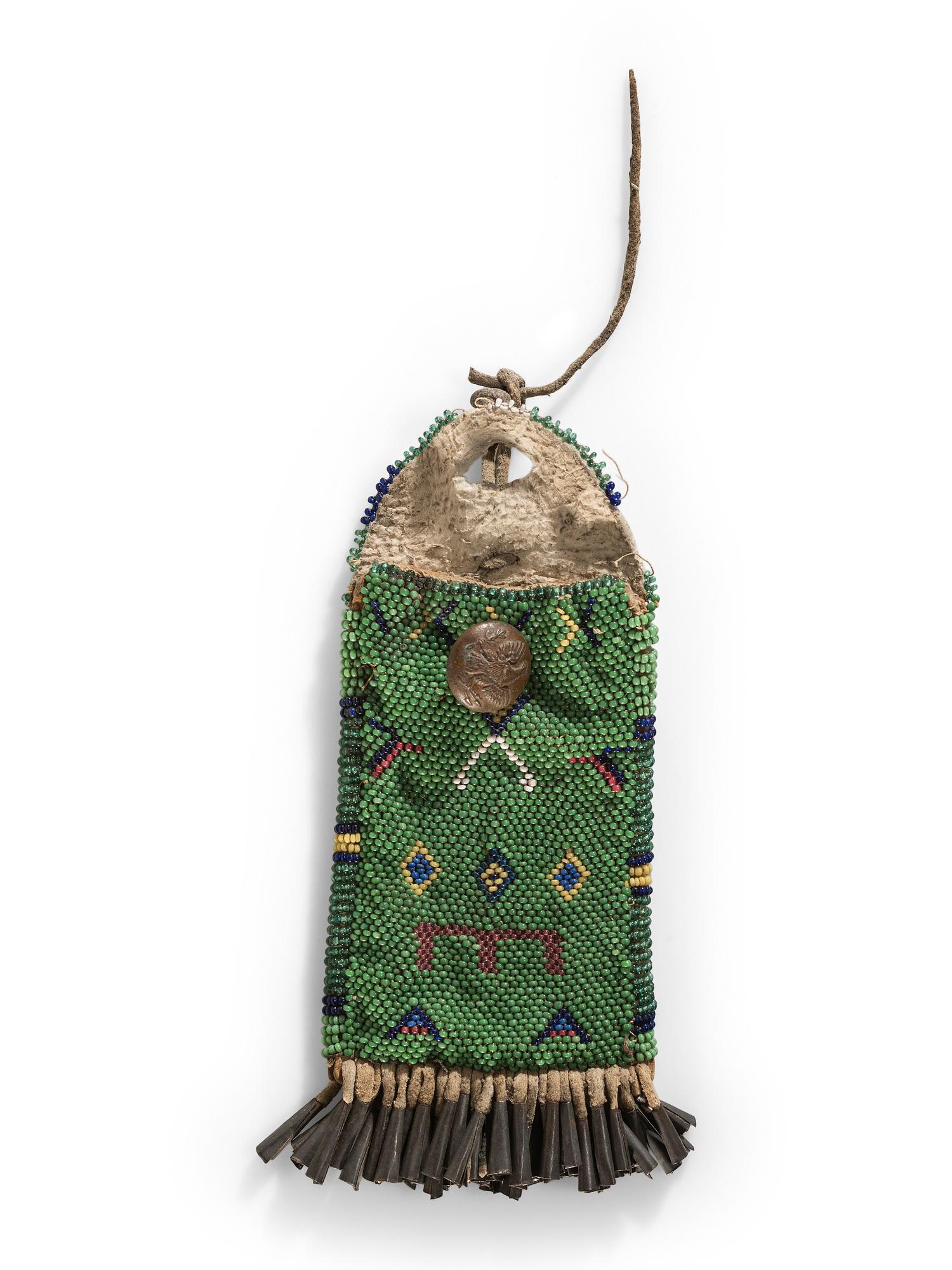Southern Plains Beaded Hide Strike-a-Light Bag