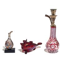 A Group of Enameled Glass Vessels