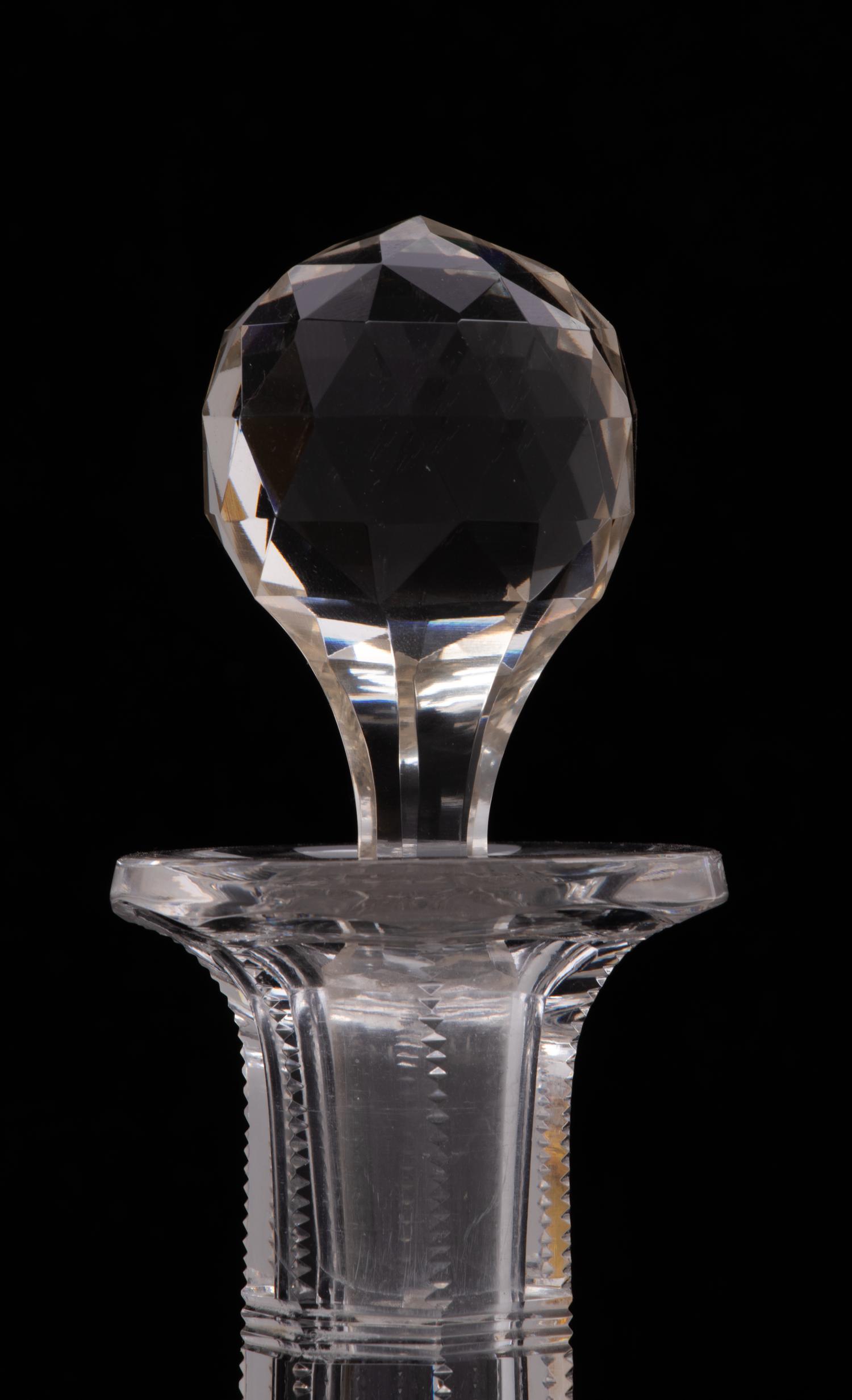 A Group of Three Cut Glass Decanters