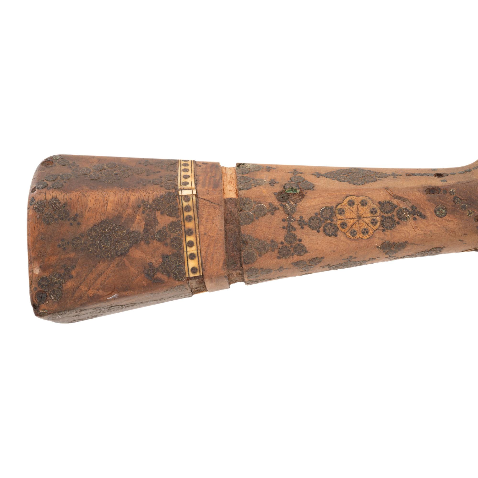 Lot of 2 Ottoman and Indian Muskets Including: Heavily Inlaid Shishana and Toradar