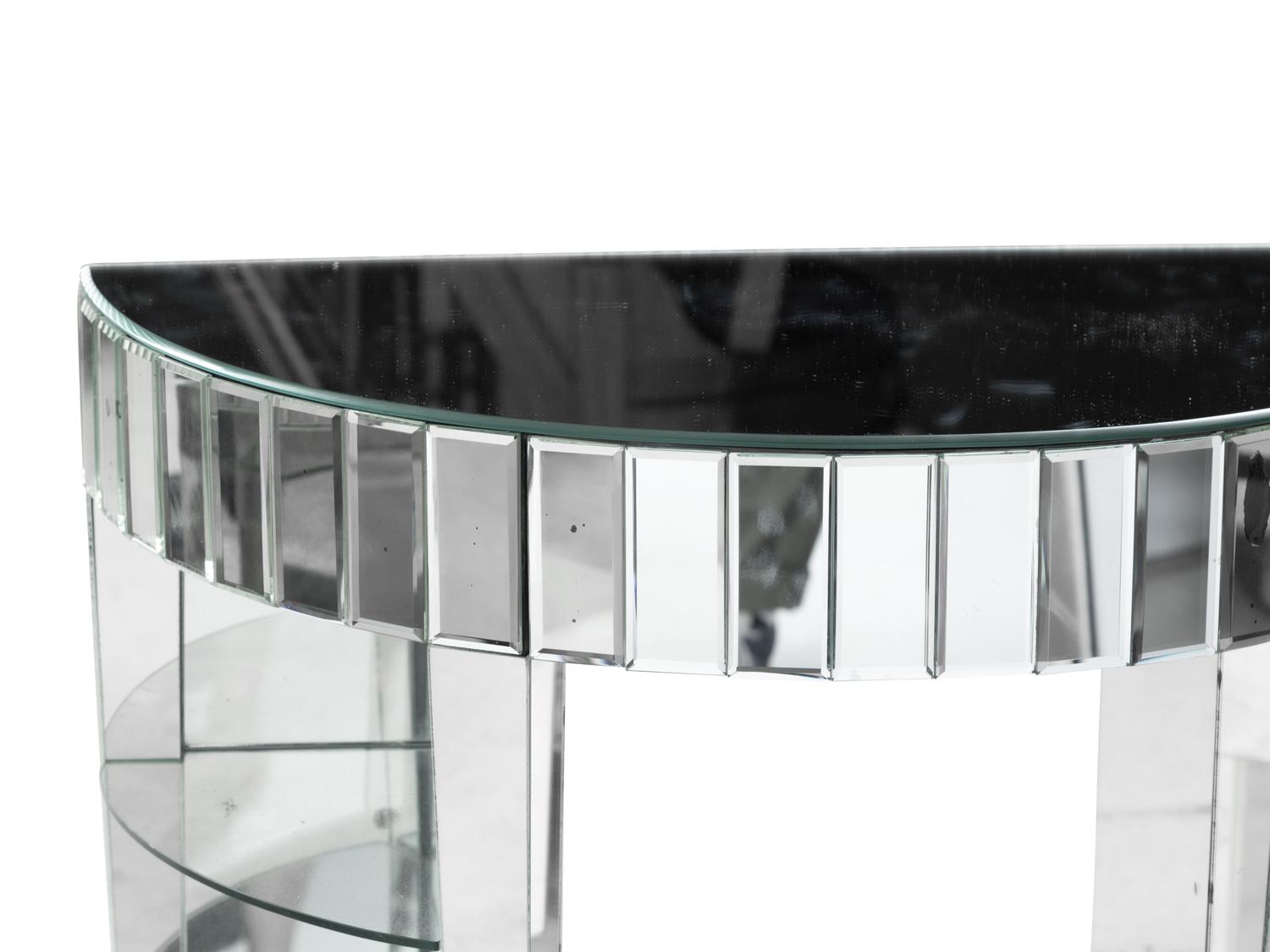 Two Mid-Century Mirrored Tables