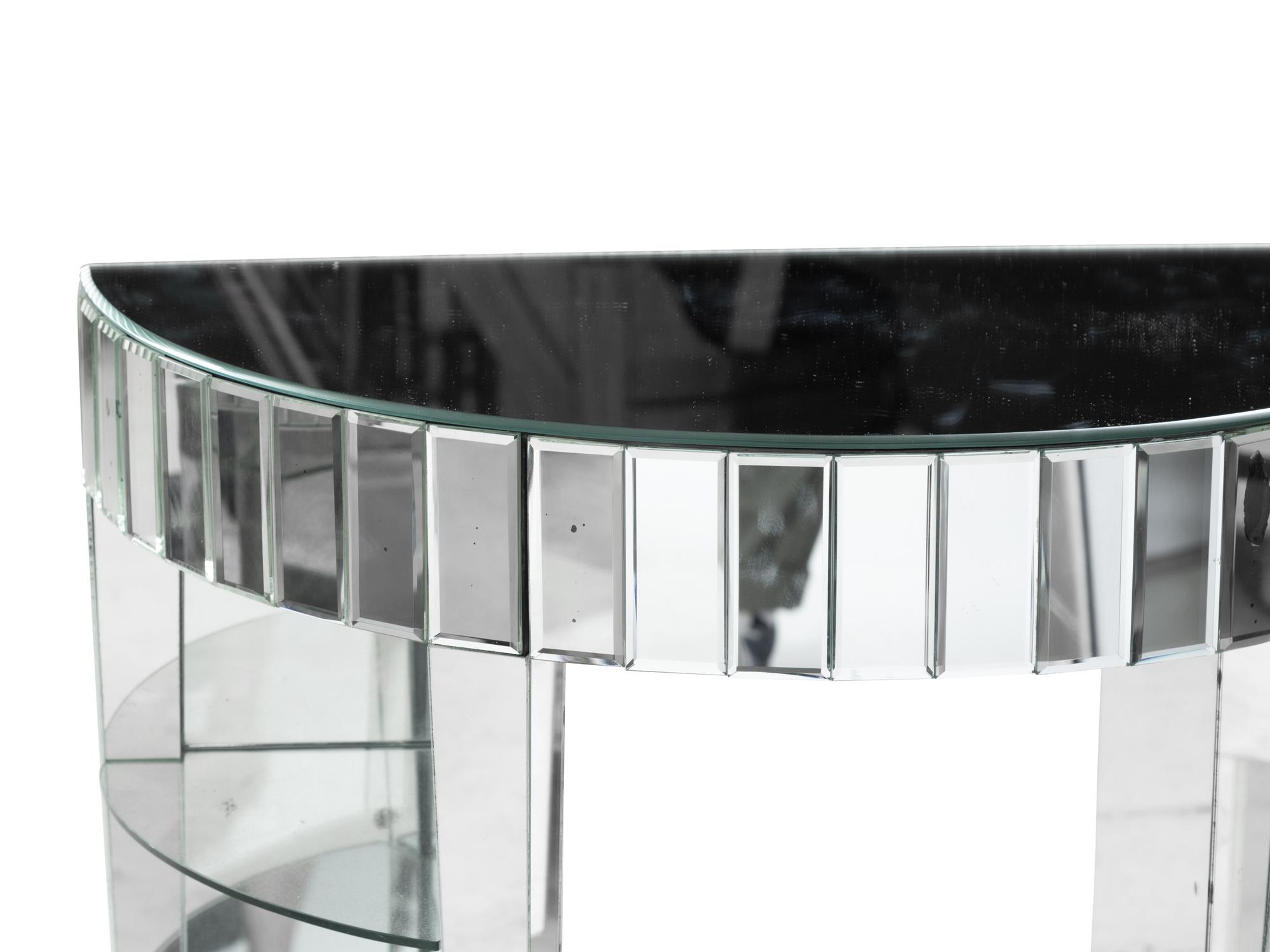 Two Mid-Century Mirrored Tables