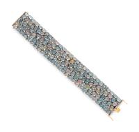 MULTICOLOR BERYL AND DIAMOND BRACELET