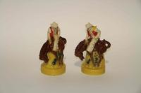 A Pair of Haeger Pottery Figural Groups Height 10 inches.