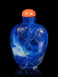 Six Chinese Hardstone Snuff Bottles