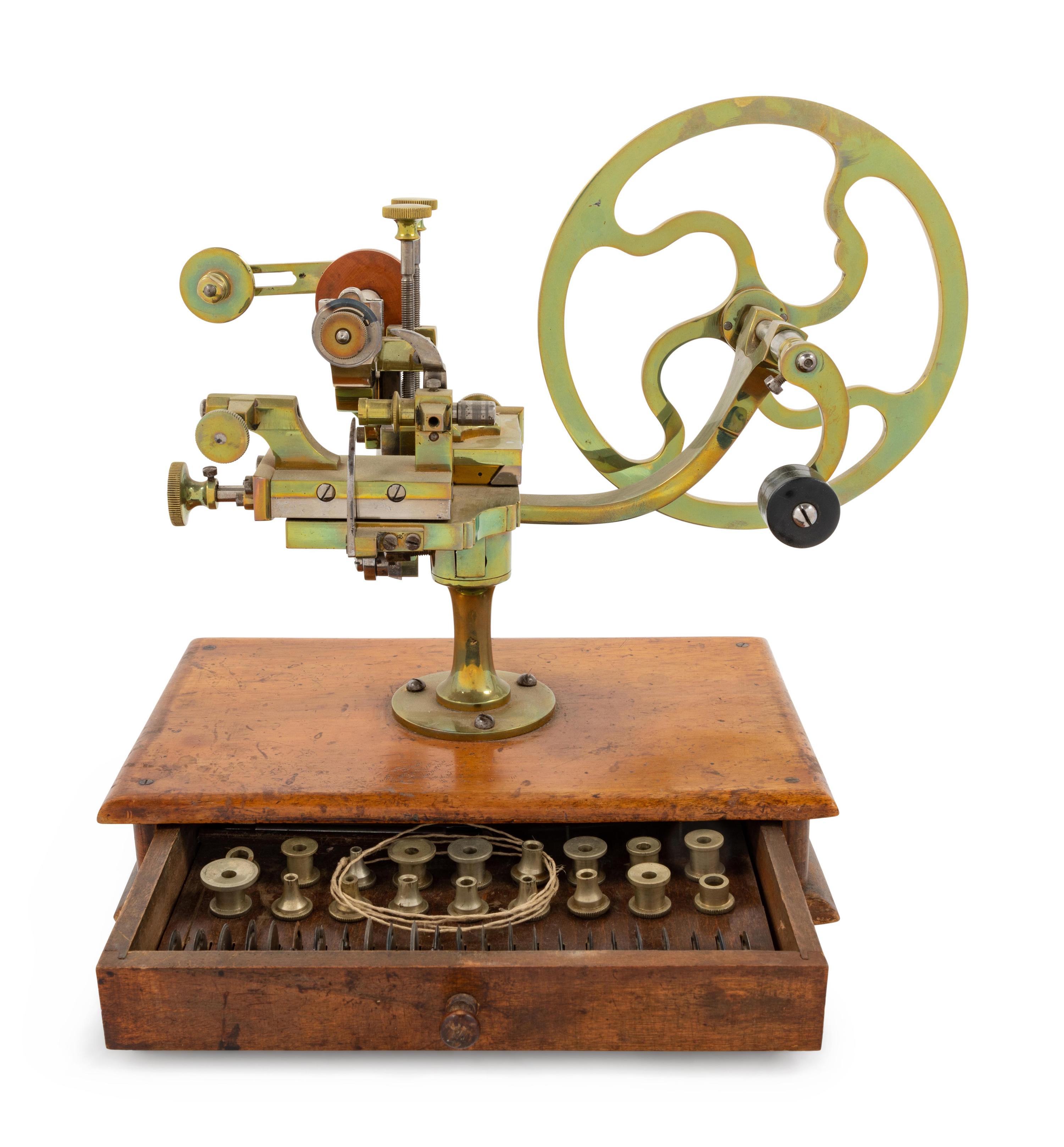 A Brass and Steel Watch Maker's Rounding Up Tool