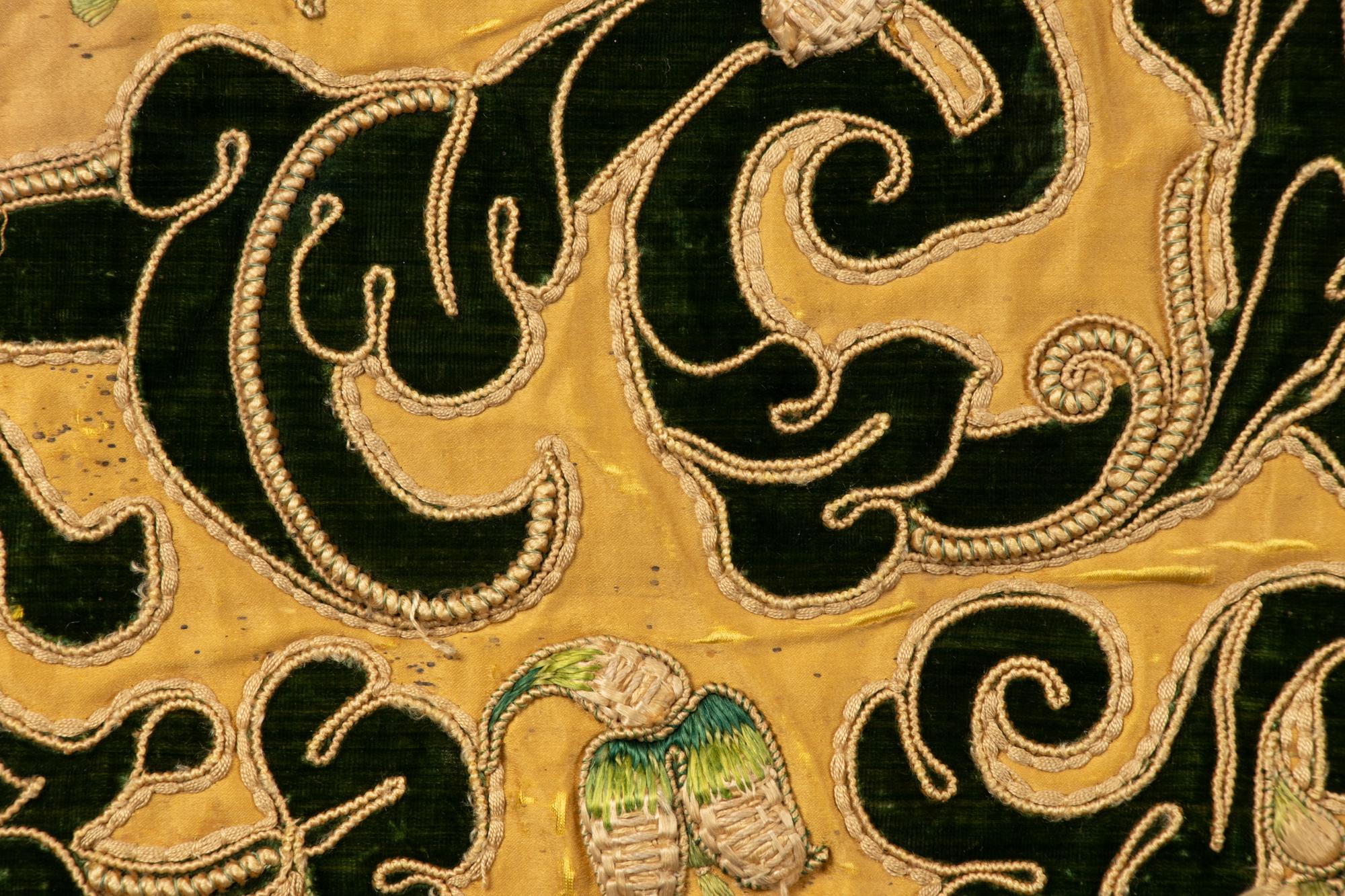Two Textiles and One Pair of Gloves, 17th-18th Century