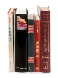 [BRADBURY, Ray (1920-2012)]. A group of 5 works SIGNED OR INSCRIBED by Bradbury, comprising: