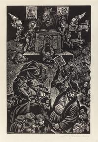 Fritz Eichenberg, (American, 1901-1990), In Praise of Folly, 1972 (portfolio of 10 with text and justification)